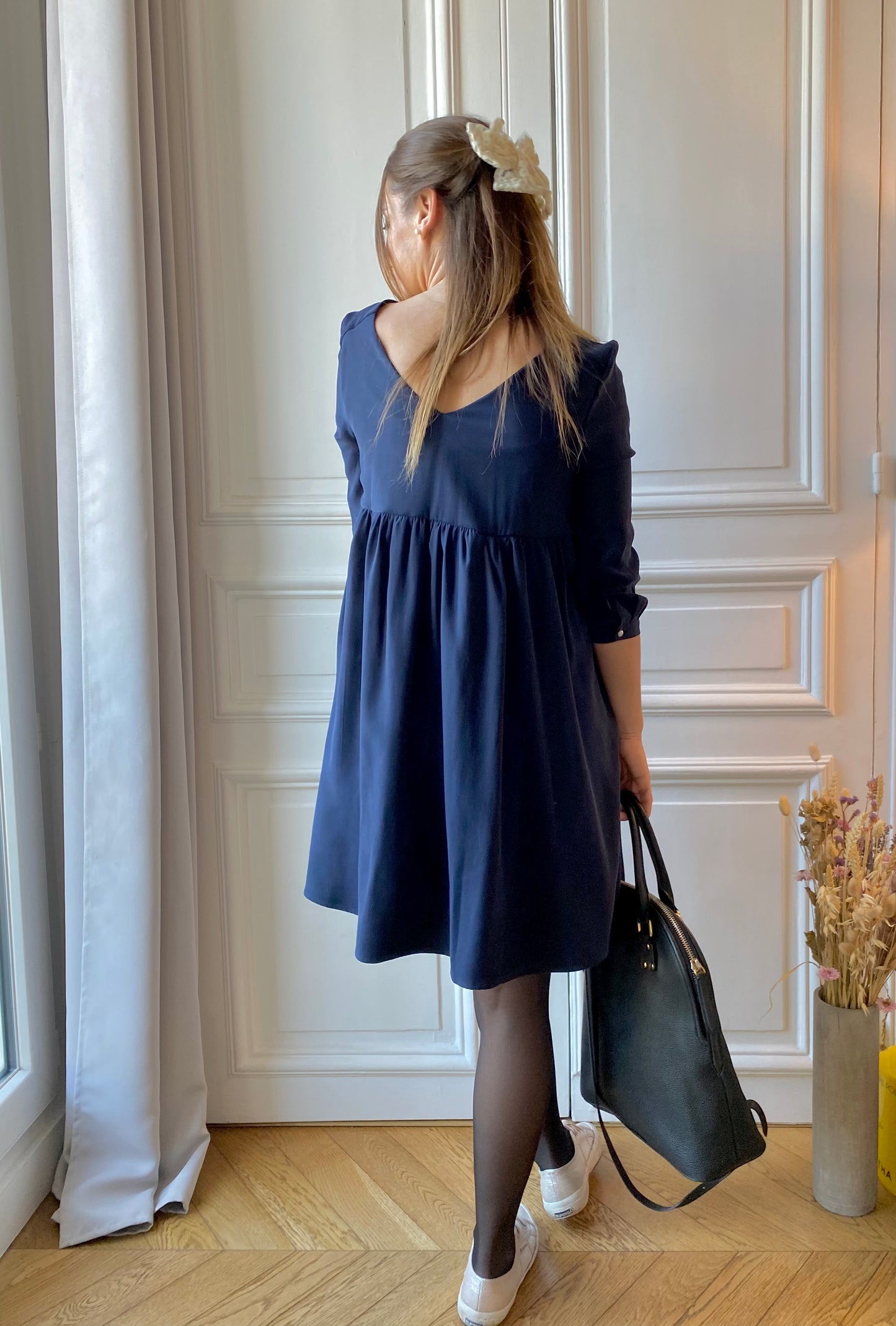 Twist, maternity and breastfeeding dress