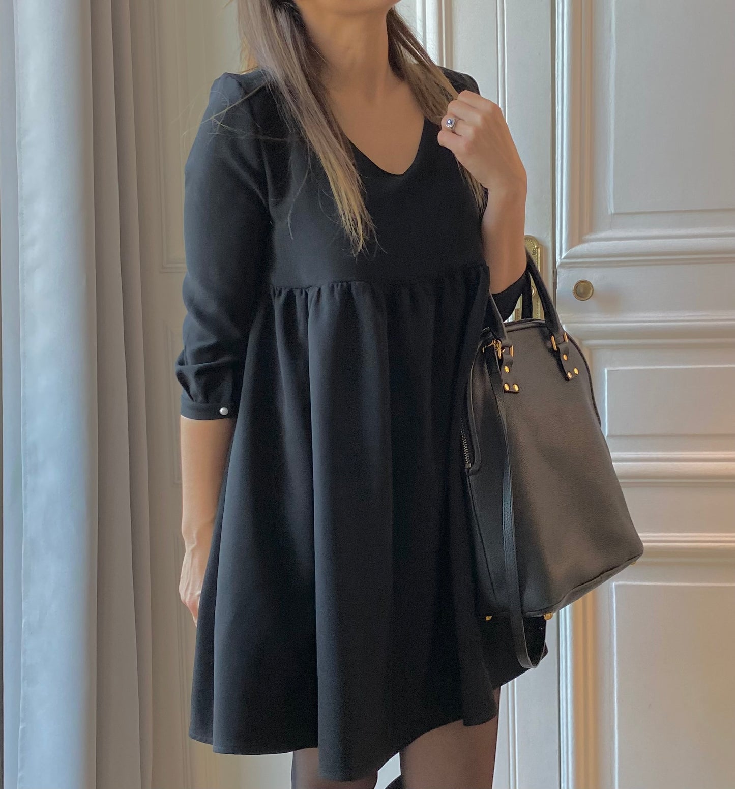 Twist, maternity and breastfeeding dress
