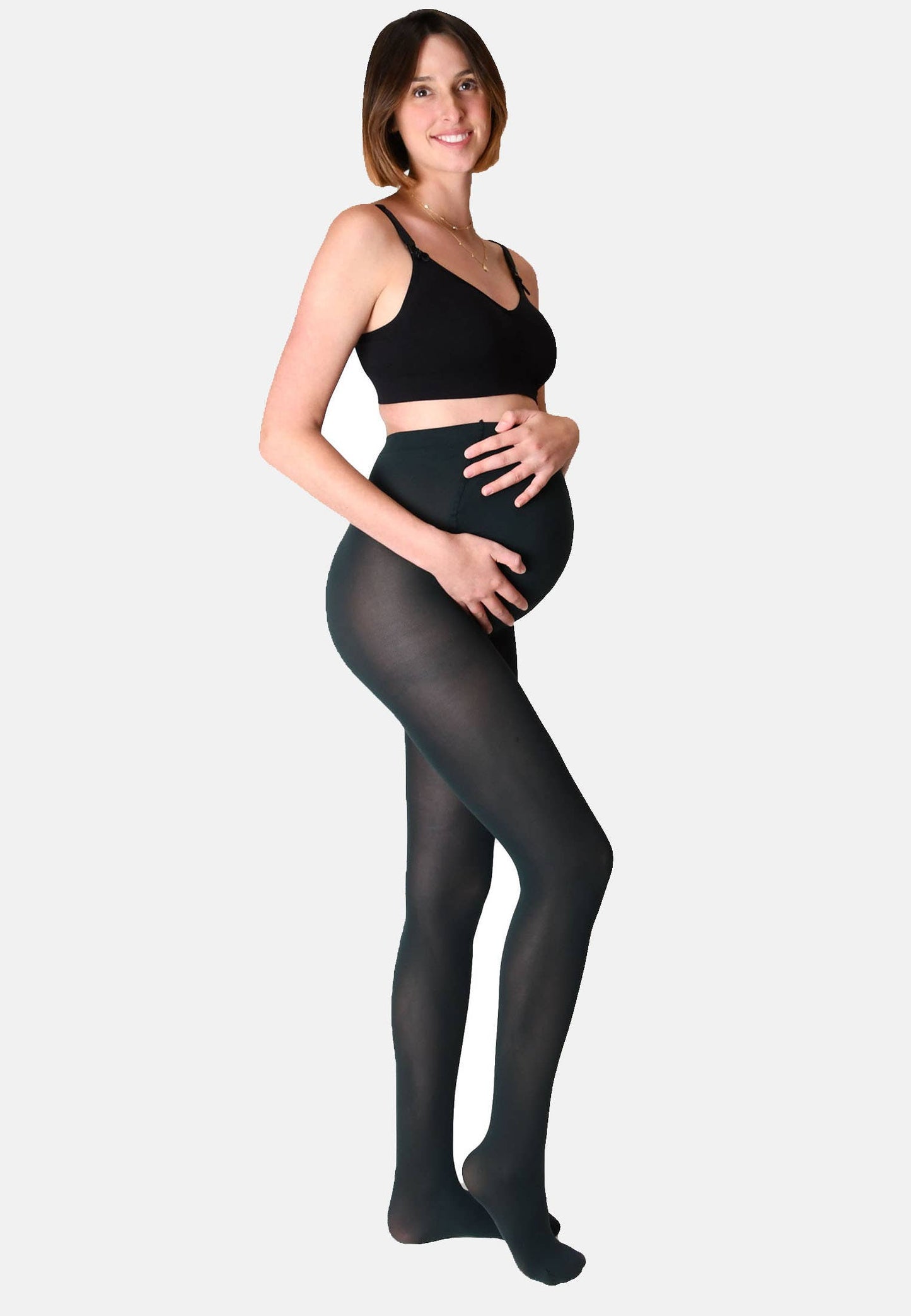 Mamsy Collants de grossesse opaque 60den: Zwart / XXL