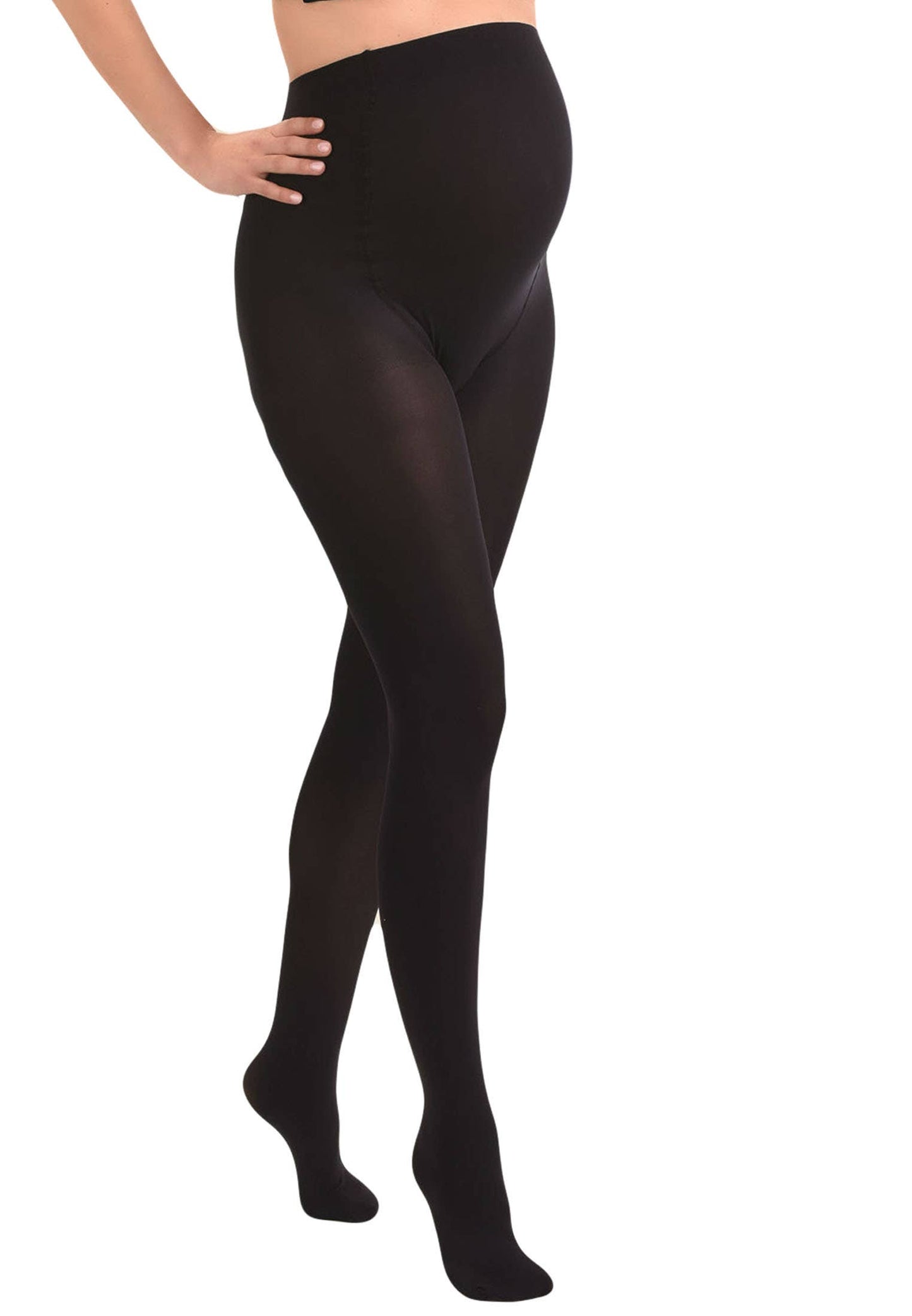 Mamsy Collants de grossesse opaque 60den: Zwart / XXL