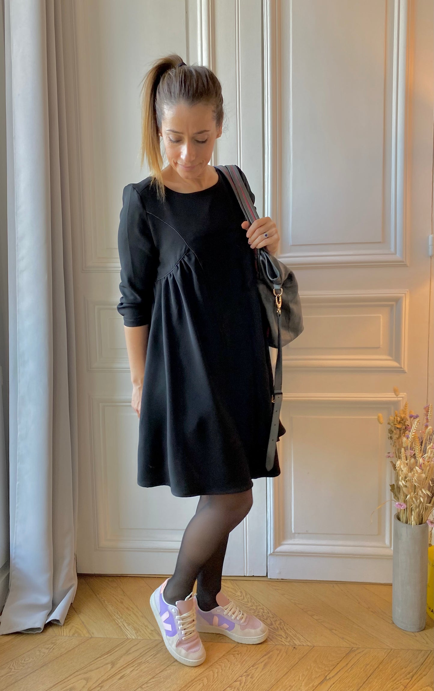 Twist, maternity and breastfeeding dress