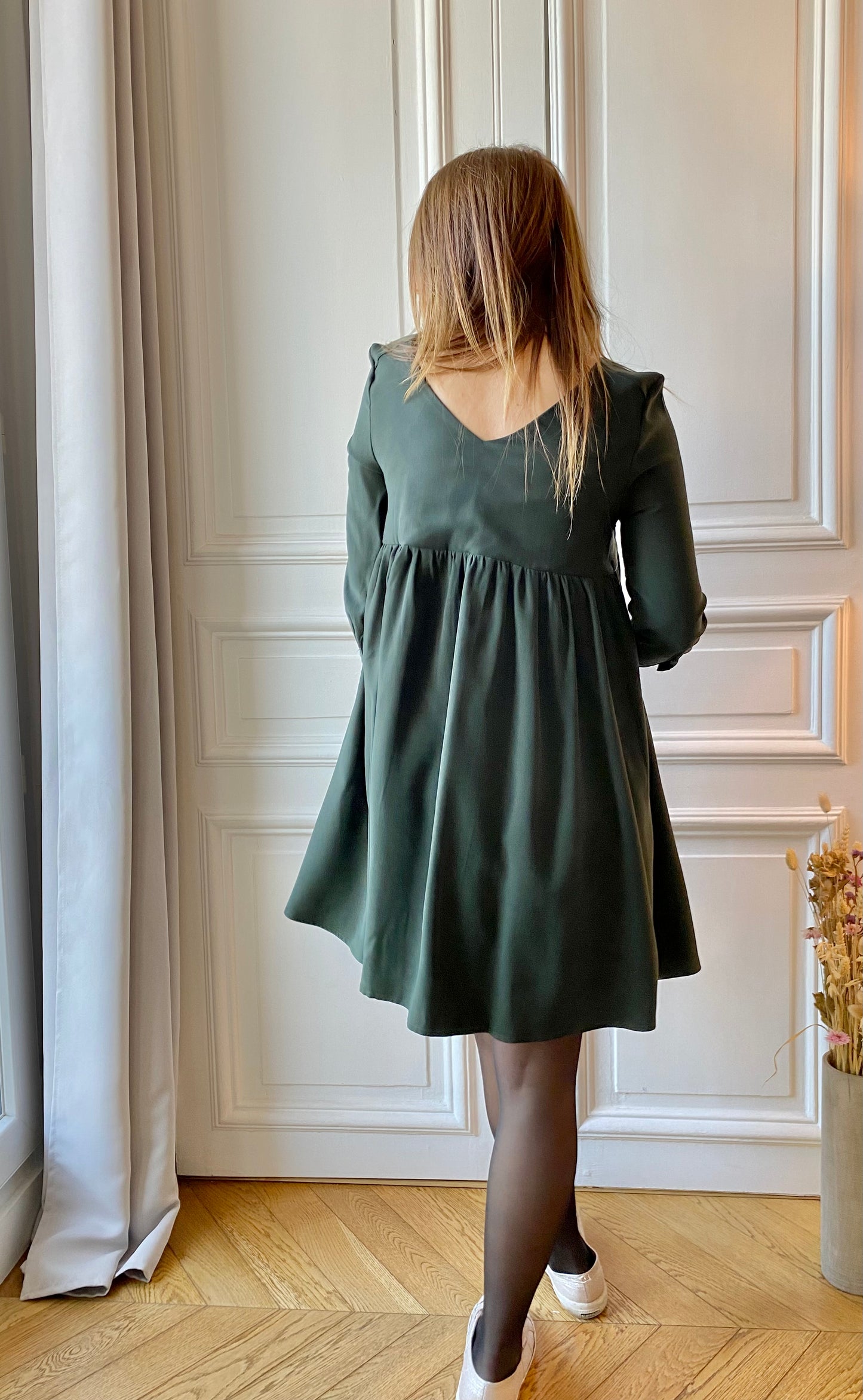 Twist, maternity and breastfeeding dress