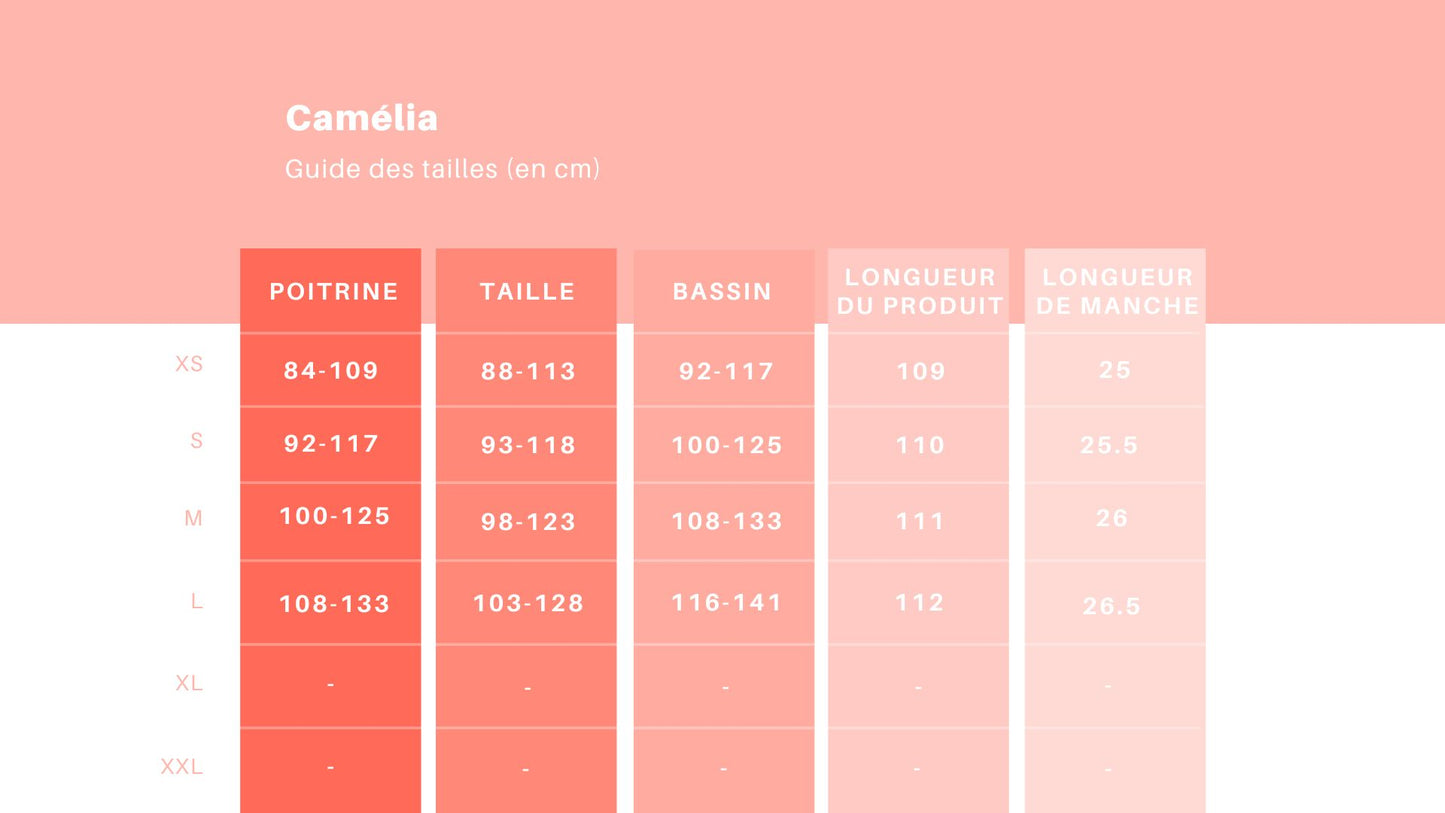 Robe t-shirt réversible – col V & col bateau Camélia