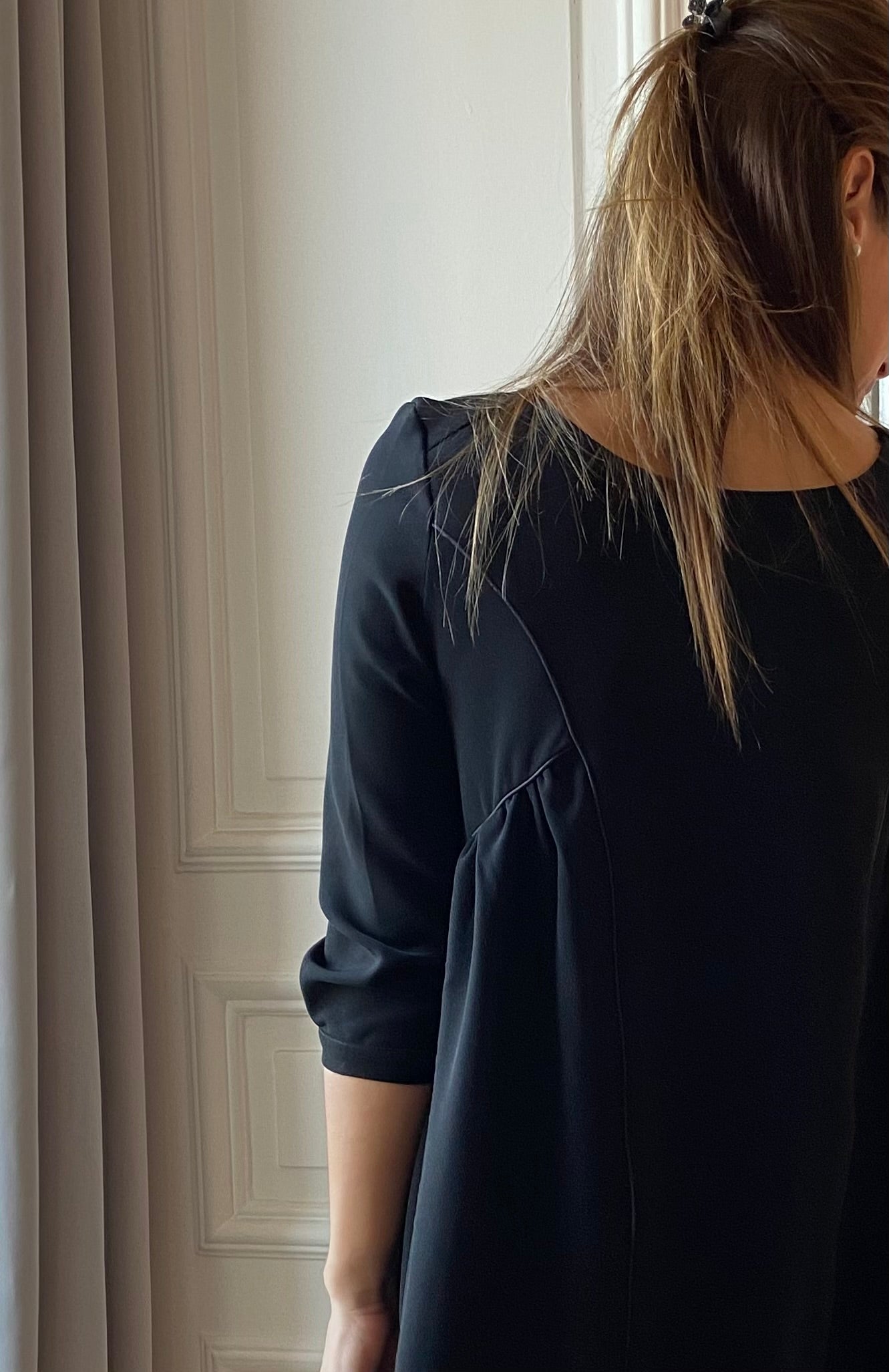 Twist, maternity and breastfeeding dress