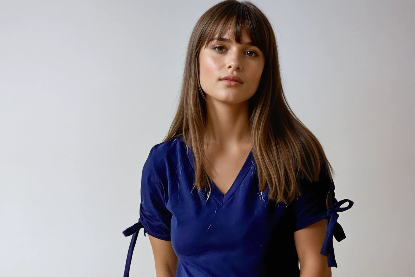 Robe t-shirt réversible – col V & col bateau Camélia