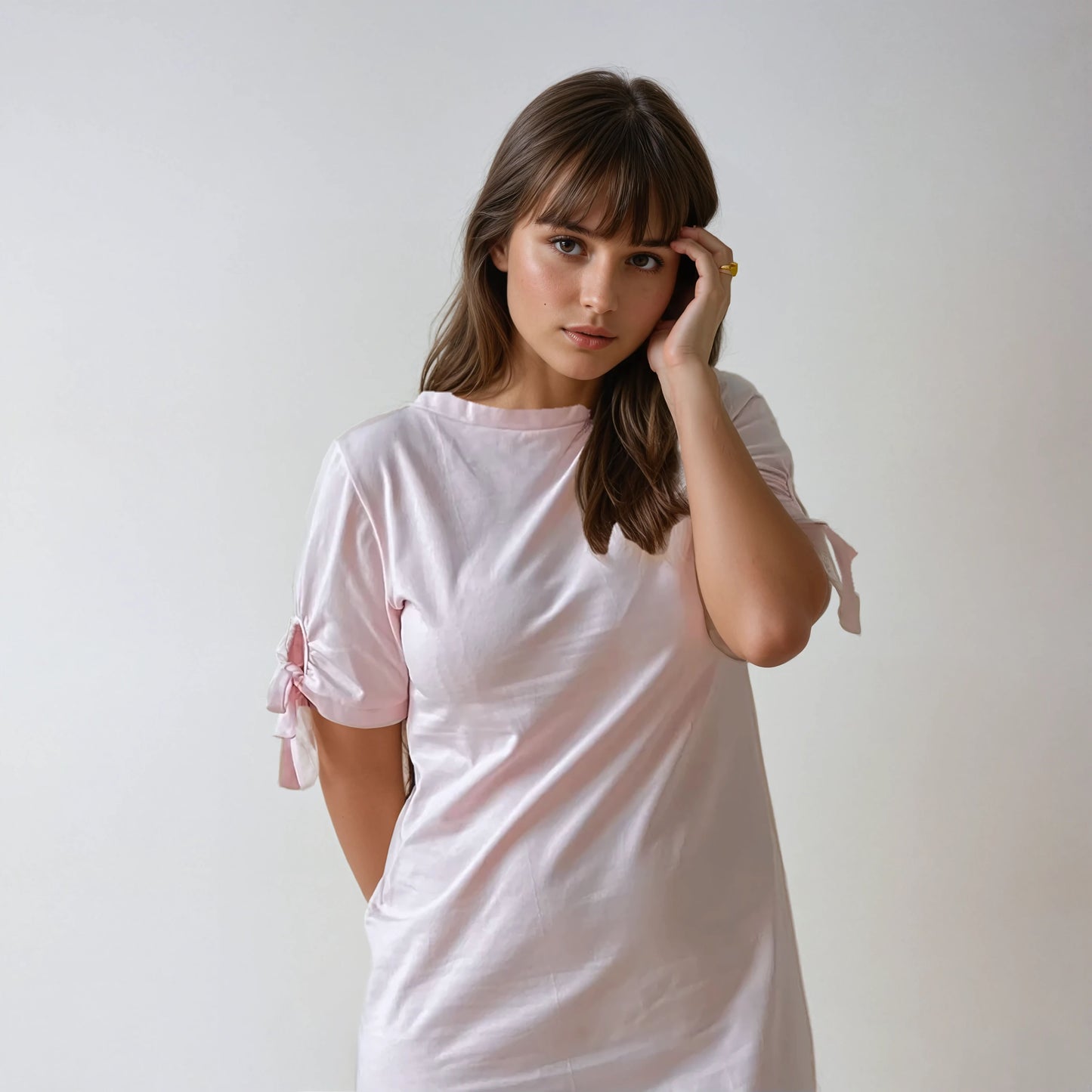Robe t-shirt réversible – col V & col bateau Camélia