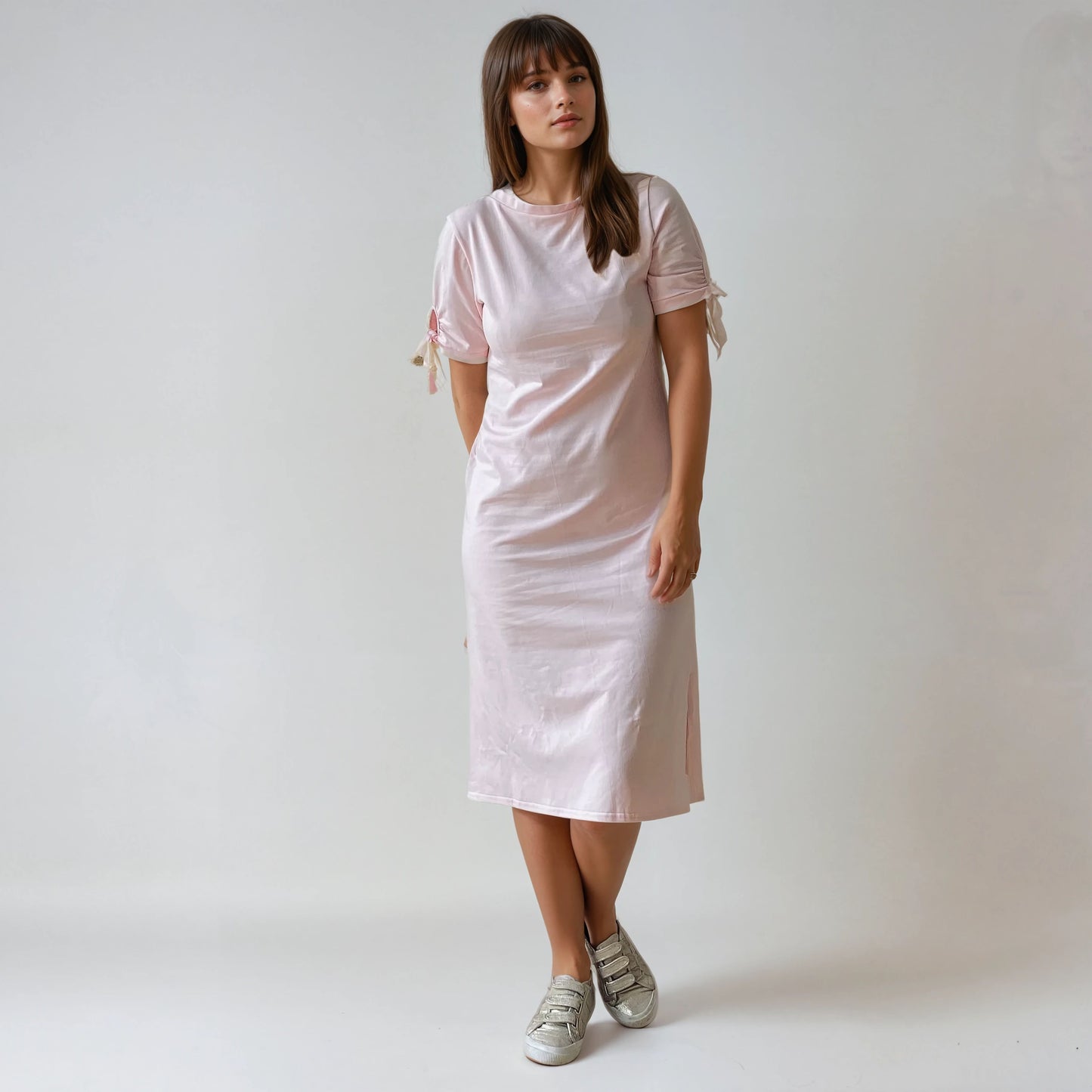 Robe t-shirt réversible – col V & col bateau Camélia