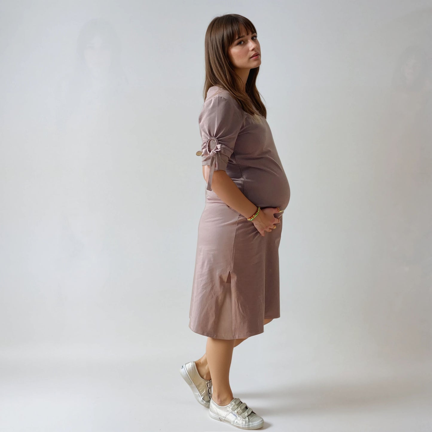 Robe t-shirt réversible – col V & col bateau Camélia