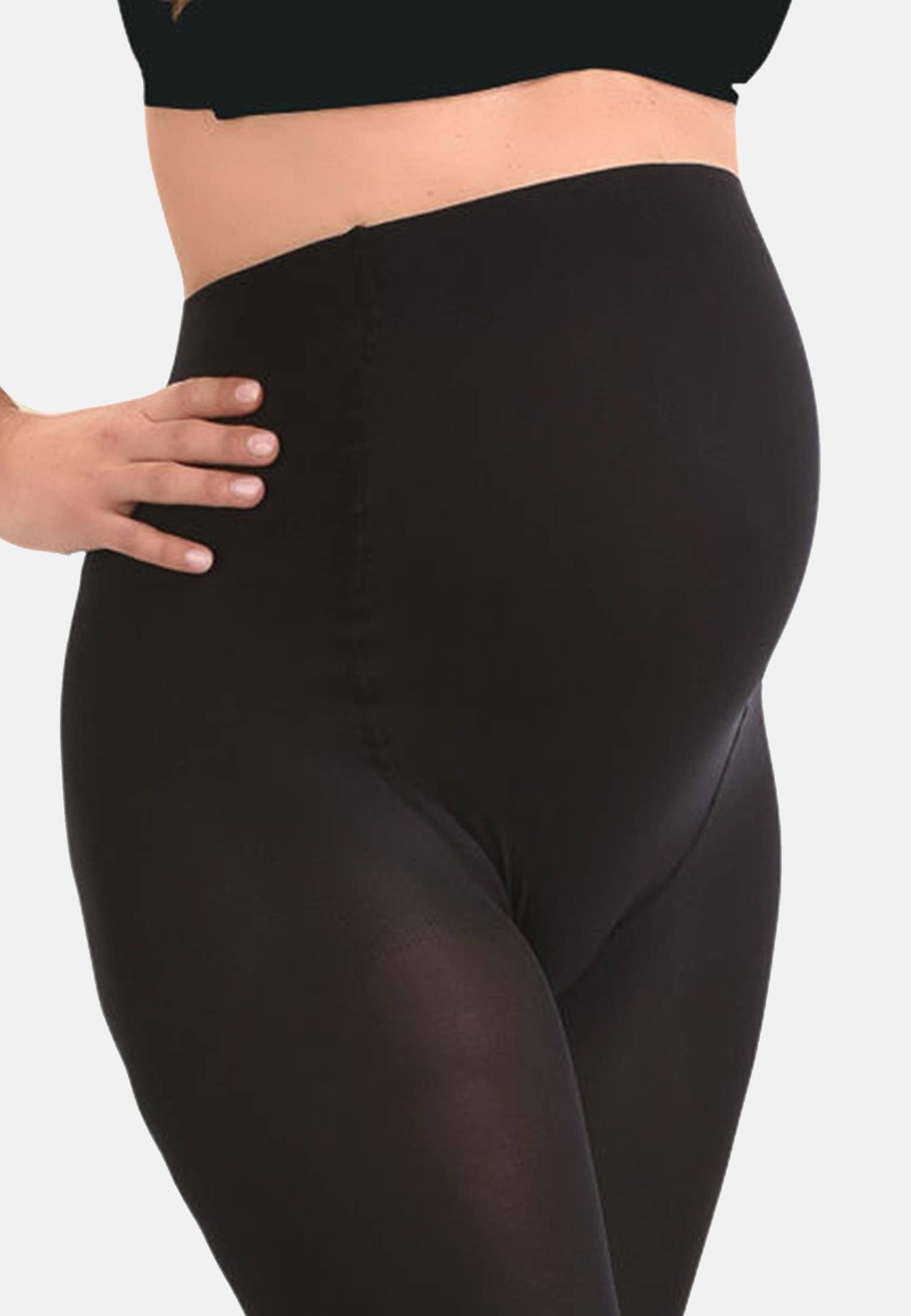 Mamsy Collants de grossesse opaque 60den: Zwart / XXL
