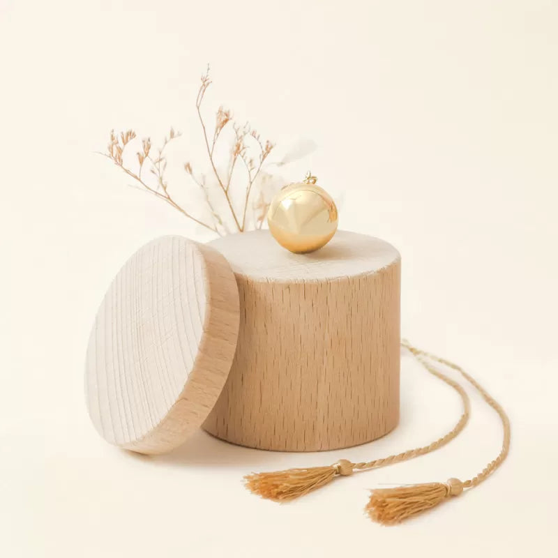 JOY pregnancy bola with yellow gold finish