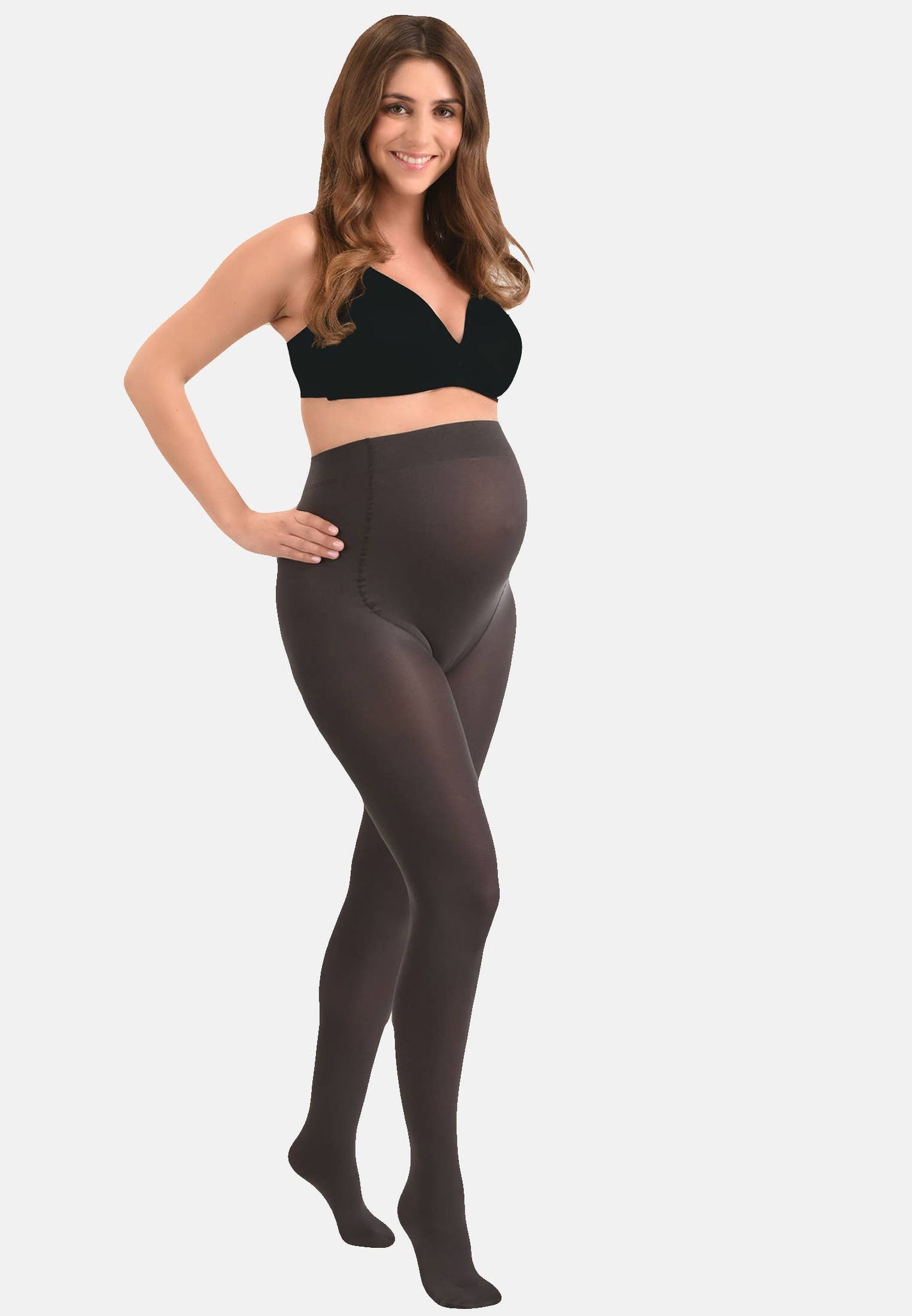 Mamsy Collants de grossesse opaque 60den: Zwart / XXL