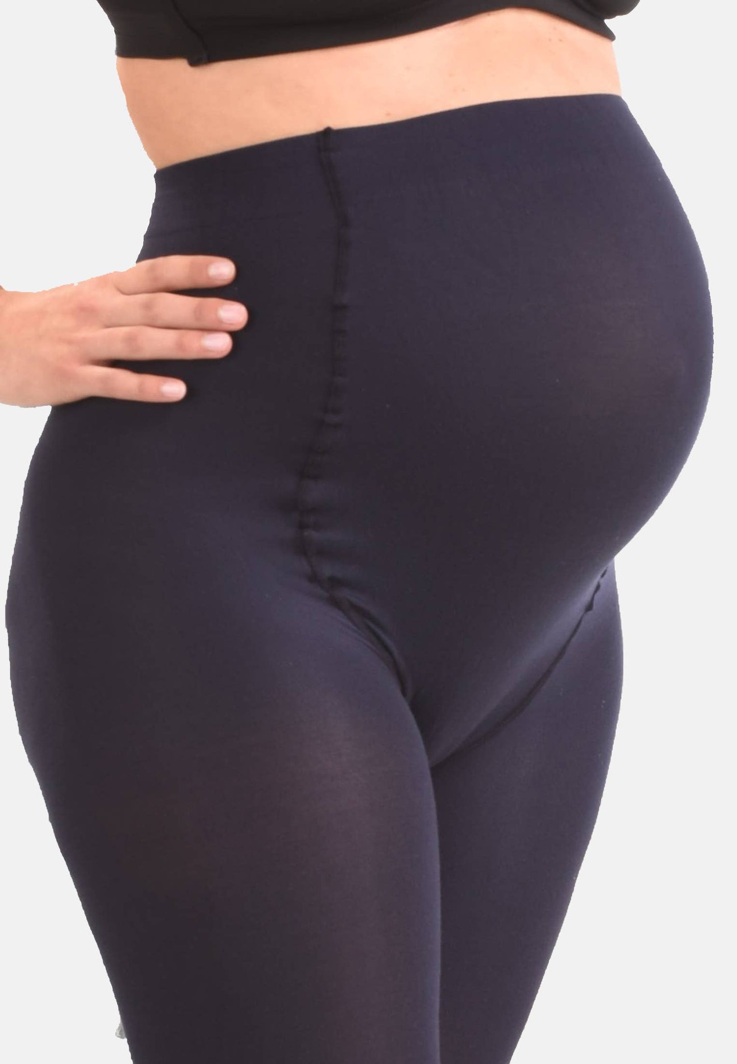 Mamsy Collants de grossesse opaque 60den: Zwart / XXL
