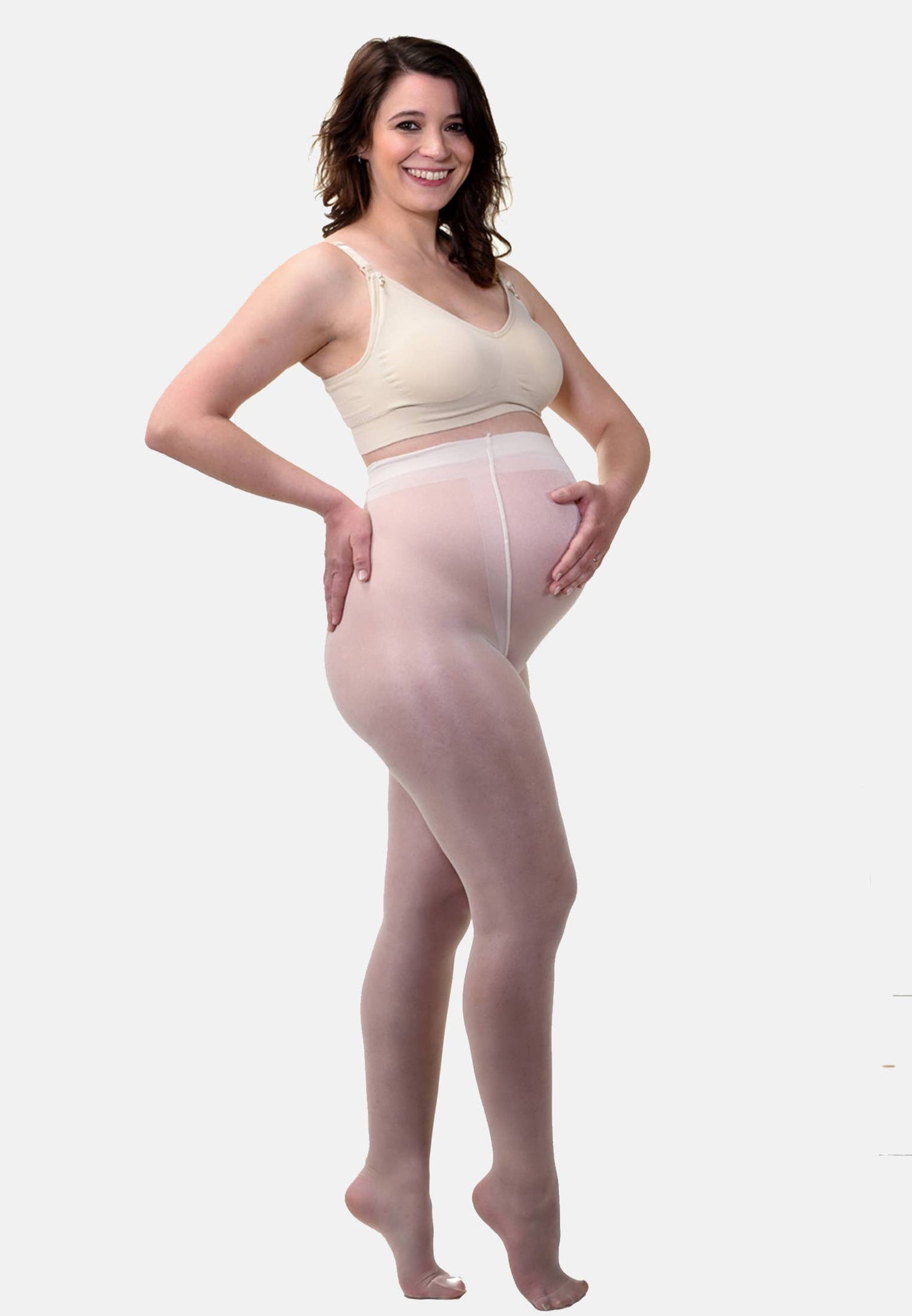 Mamsy Collants de grossesse 20den Transparent: XL / Noir