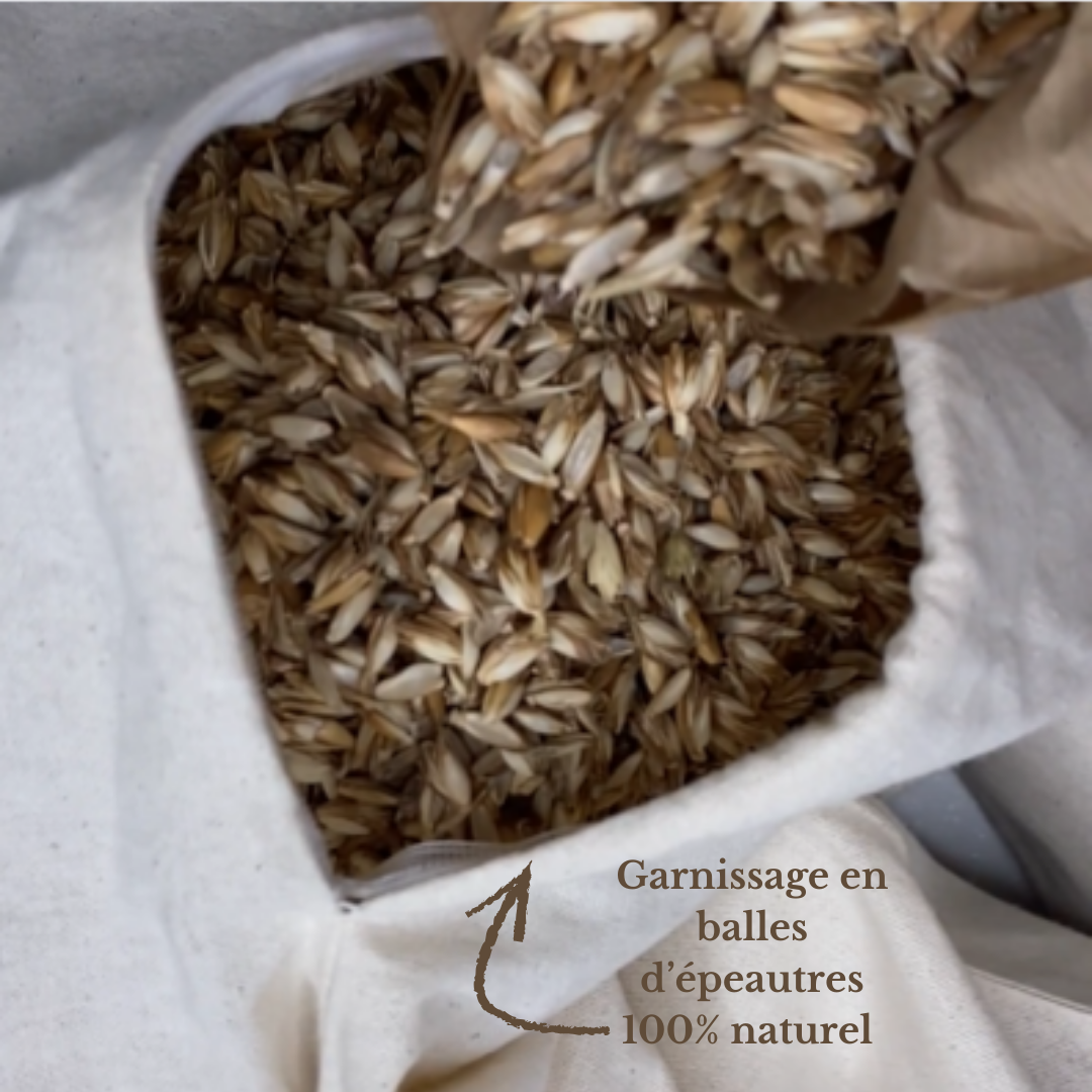 Coussin d’allaitement en balles d’épeautre 100 % naturel