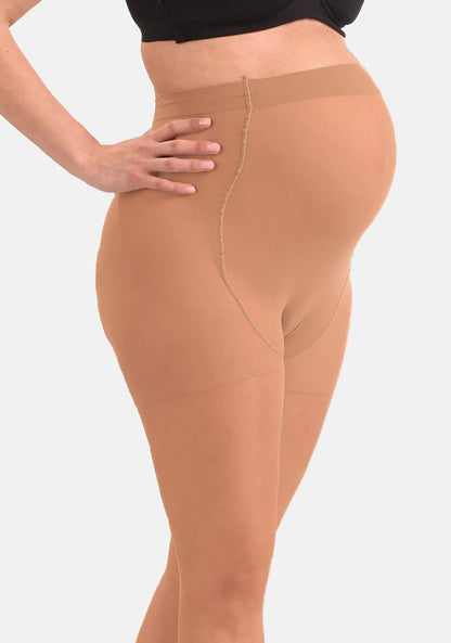 Mamsy Collants de grossesse 20den Transparent: L / Cognac