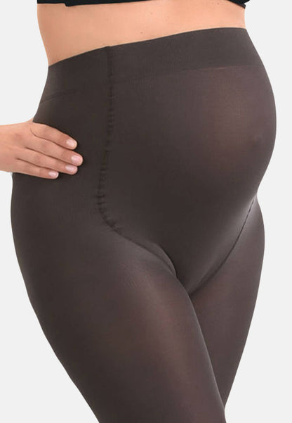Mamsy Collants de grossesse opaque 60den: Zwart / XXL