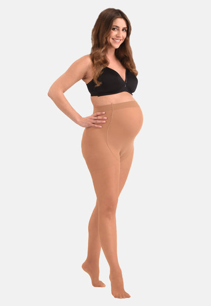 Mamsy Collants de grossesse 20den Transparent: XXL / Cognac