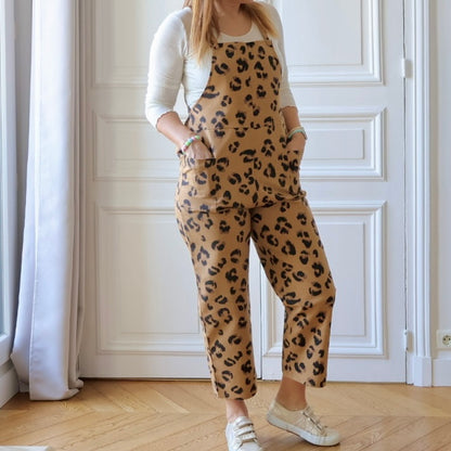 Salopette Côte d’Opale velours, nid d'abeille et demi natté