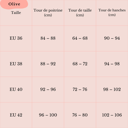 Olive fleurs, robe de grossesse et d'allaitement