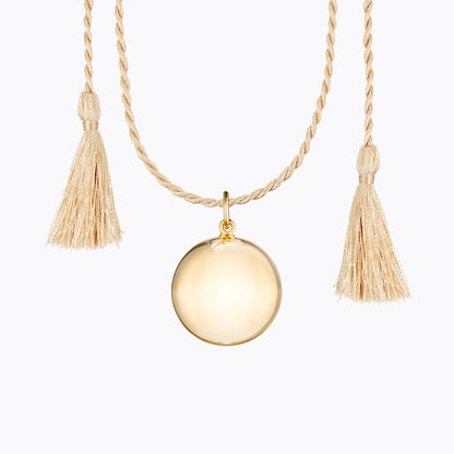 JOY Schwangerschaftsbola mit gelbem GOLD-Finish 