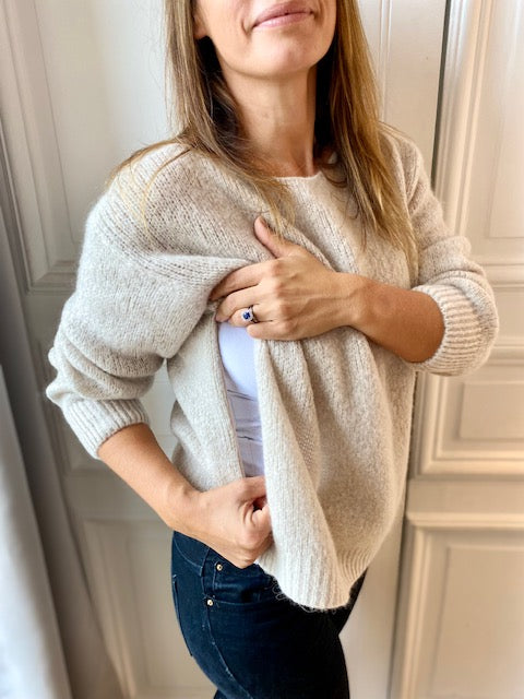 Flower Coast Sweater with Zip 
