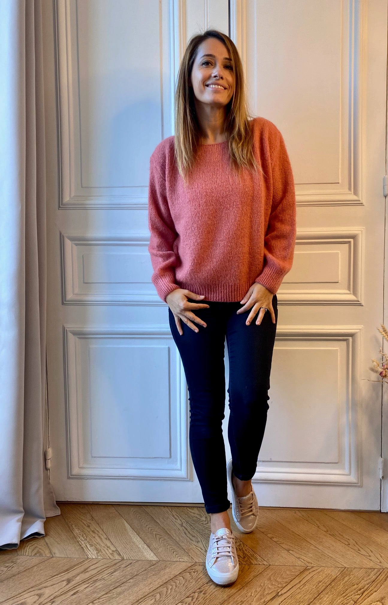 Flower Coast Sweater with Zip 