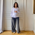 Éclipse gris chiné, pantalon de grossesse
