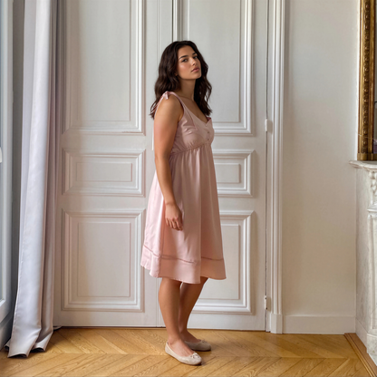 Cinqueterre rose, robe de grossesse et d'allaitement
