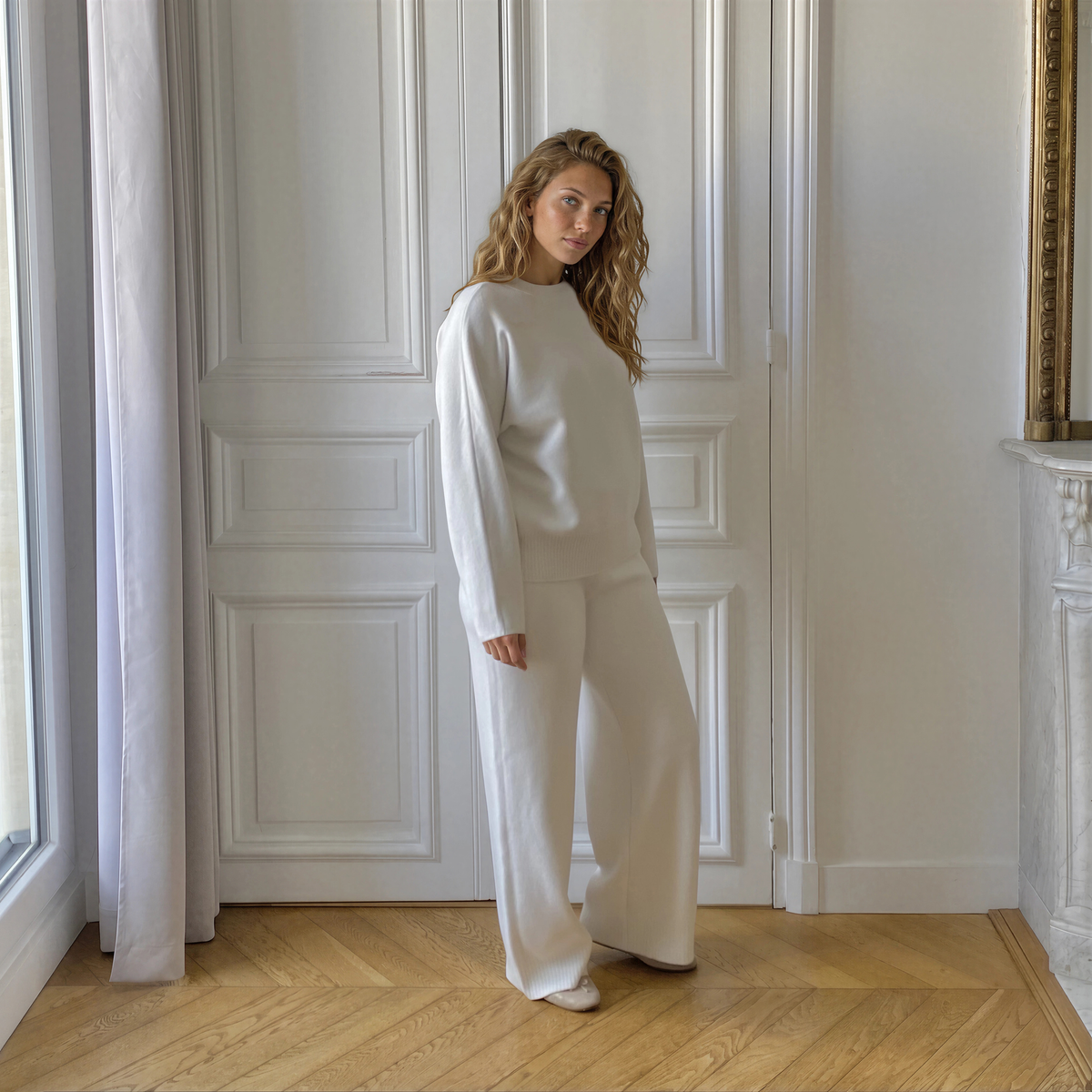 Côte d’Amour écru, pantalon de grossesse