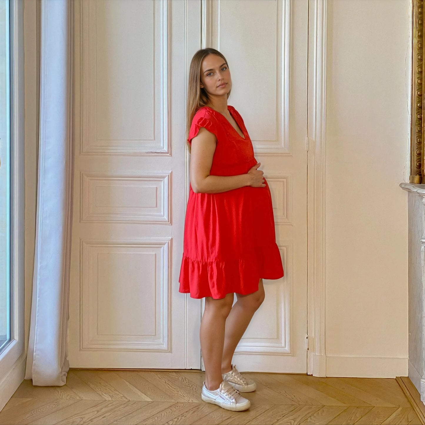 Mintfarbenes Kleid 