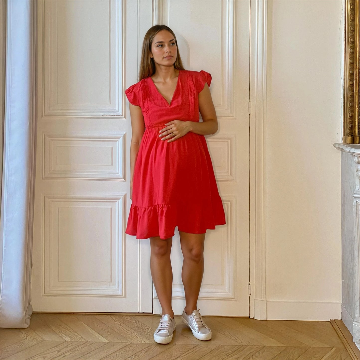 Mintfarbenes Kleid 