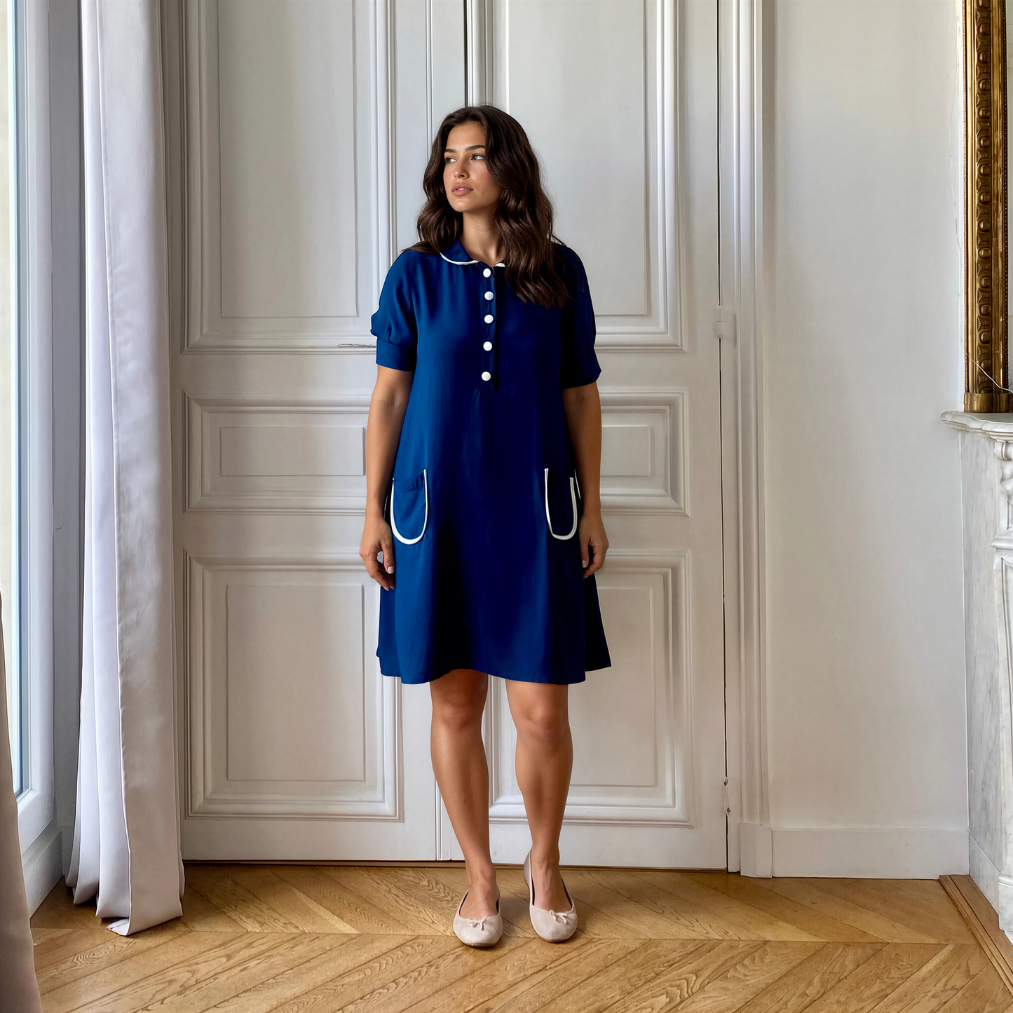 Twist, maternity and breastfeeding dress 