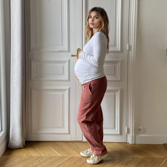 Pantalon Boyfriend de maternité – Confort absolu et style effortless