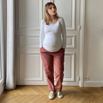 Pantalon Boyfriend de maternité – Confort absolu et style effortless