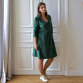 Rapallo vert, robe de grossesse et d'allaitement