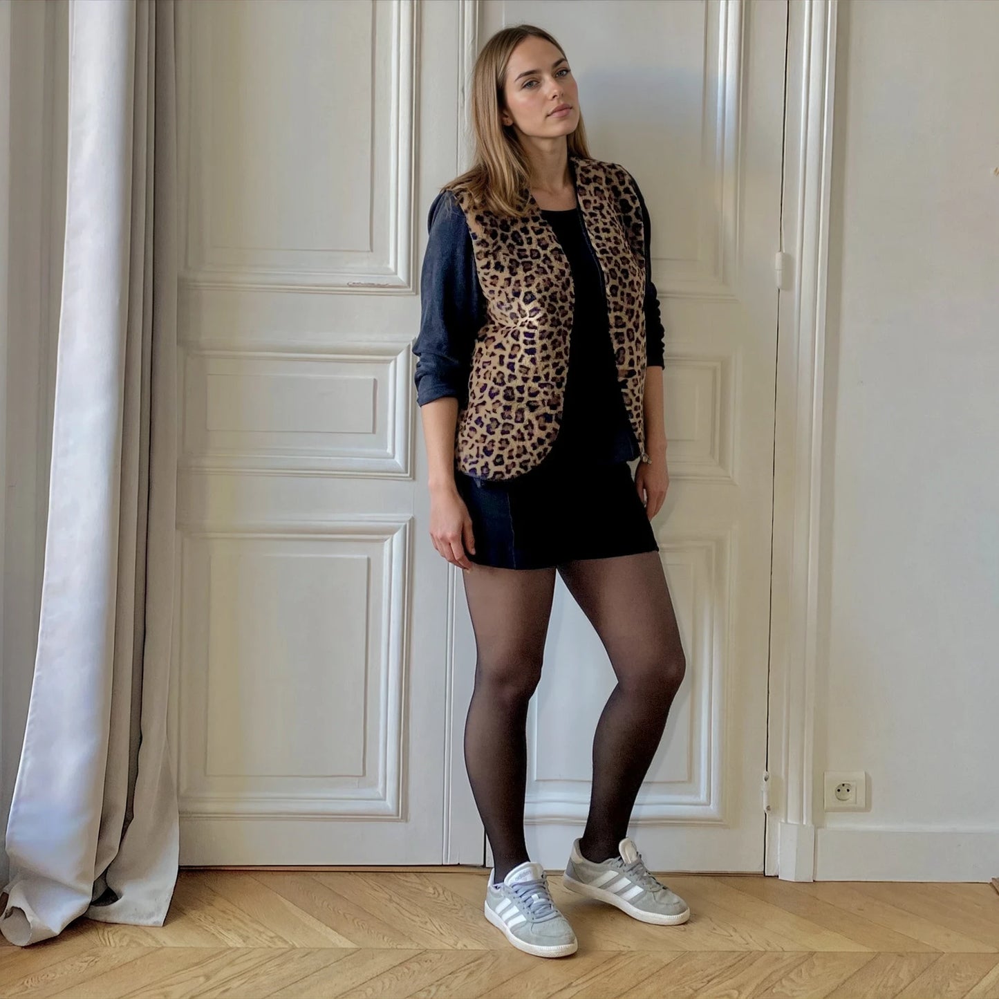 Gilet réversible Léopard