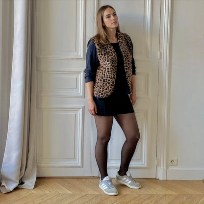 Gilet réversible Léopard