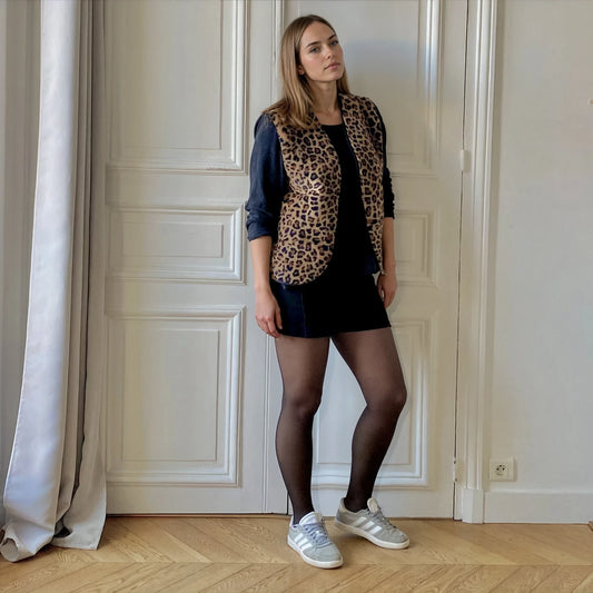 Gilet réversible Léopard