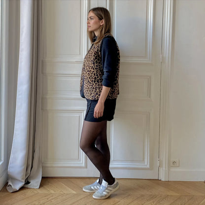 Gilet réversible Léopard