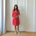 Gordes rouge, robe de grossesse