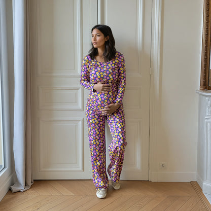 Haut de grossesse & allaitement Jeanne - Imprimé Bloom