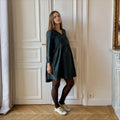 Twist, maternity and breastfeeding dress 