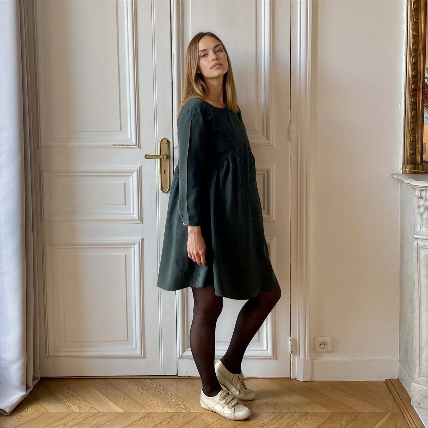 Twist-, Umstands- und Stillkleid 