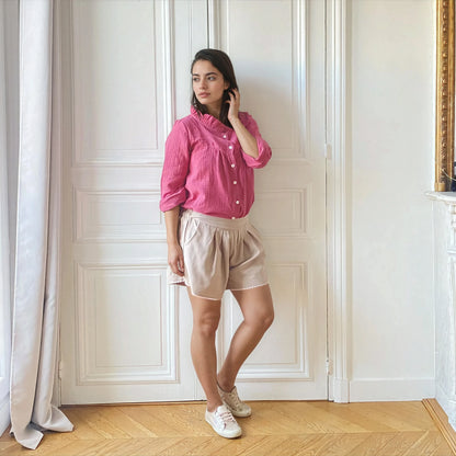 Pearl beige, short de grossesse