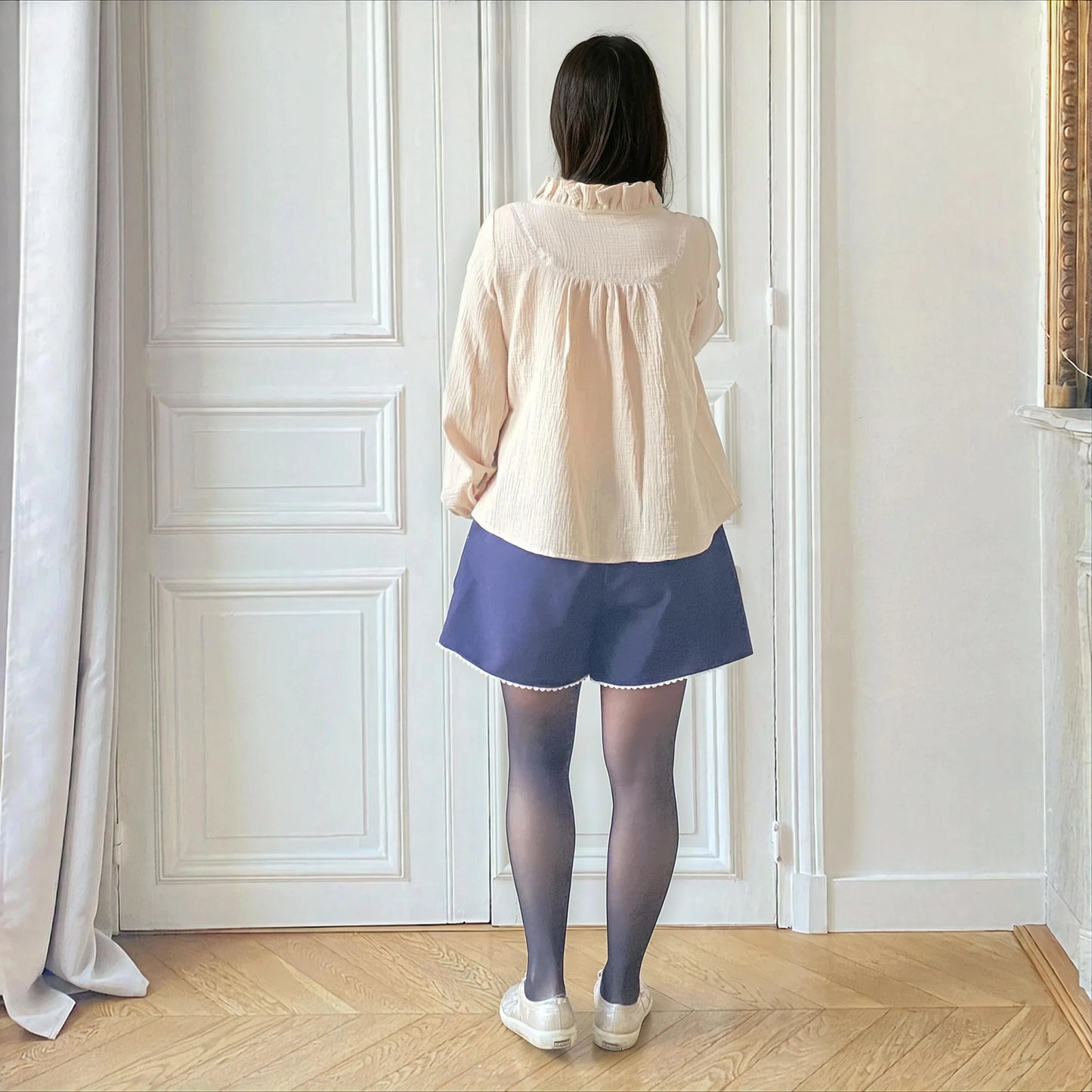 Pearl bleu, short de grossesse