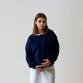 Cézambre bleu, sweat de grossesse et d'allaitement