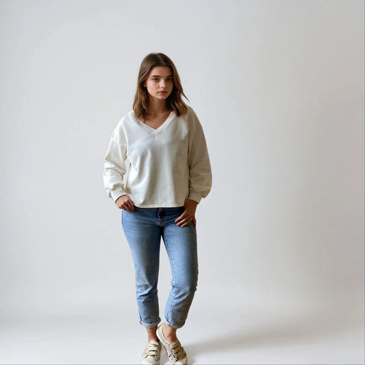 Cézambre écru - Sweat de grossesse et d'allaitement