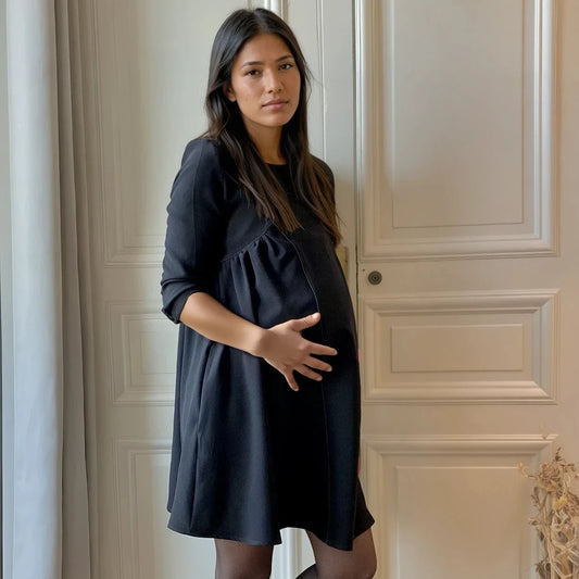 Twist, maternity and breastfeeding dress 