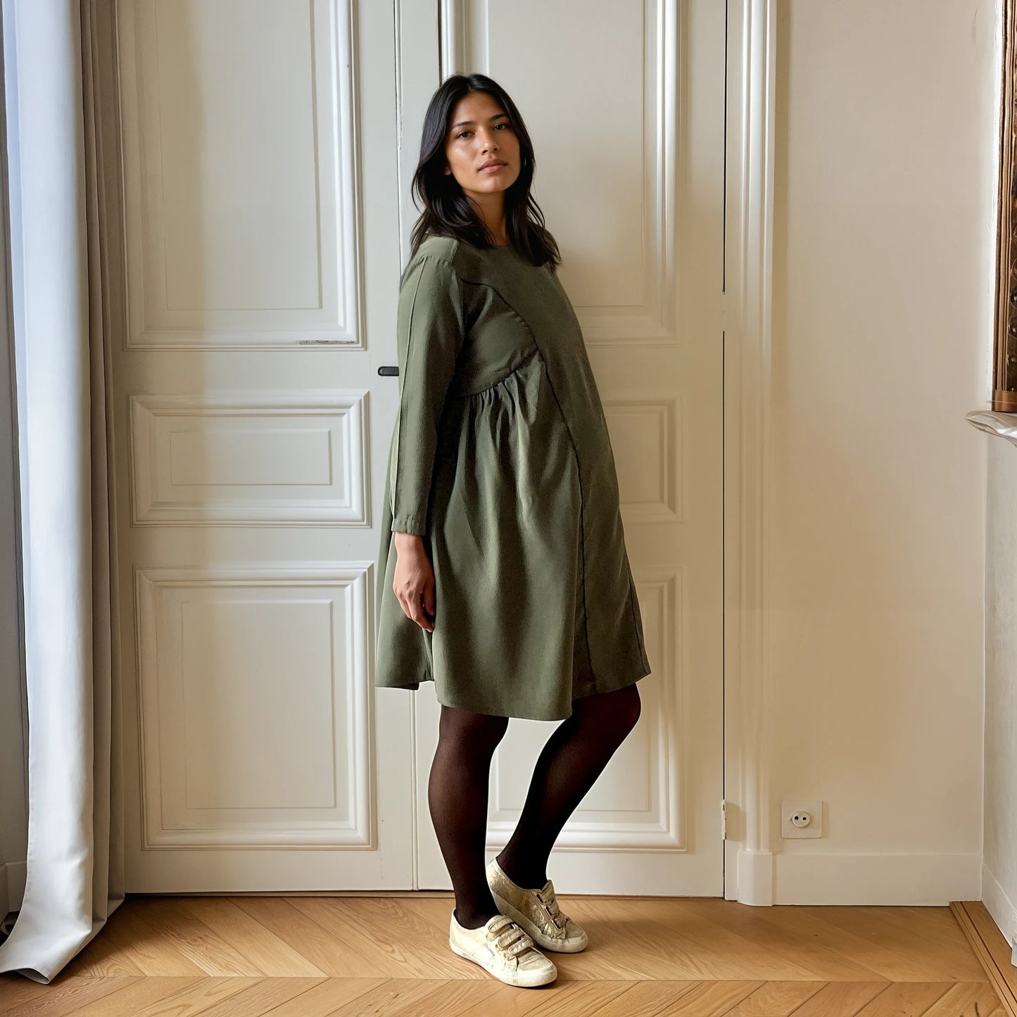 Twist-, Umstands- und Stillkleid 