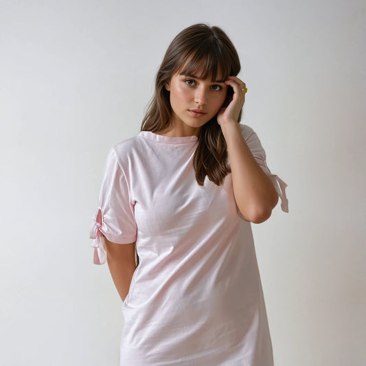Camélia blush, robe de grossesse et d'allaitement